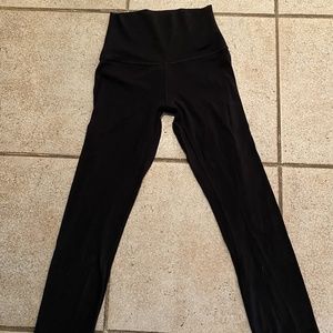 Lululemon align crop 21" cool leggings size 2 black